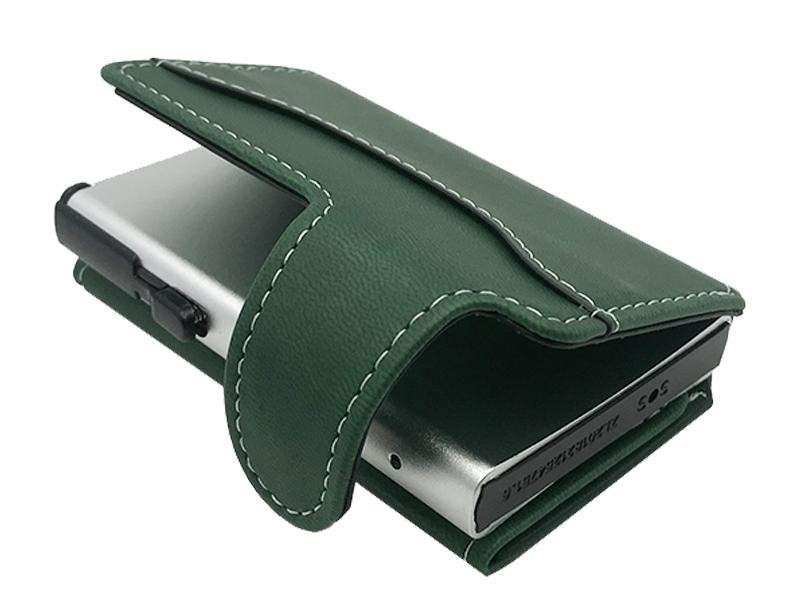 Portafoglio e Porta Carte di Credito in Alluminio ed Ecopelle Nel Qui e Ora  - Kartoflak